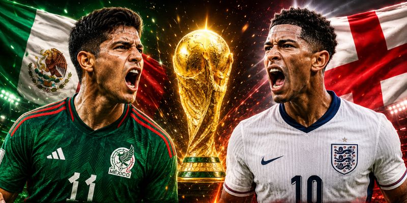 Đội hình ra sân dự kiến của Mexico vs Anh 06/07/2026